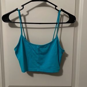 Garage blue crop top